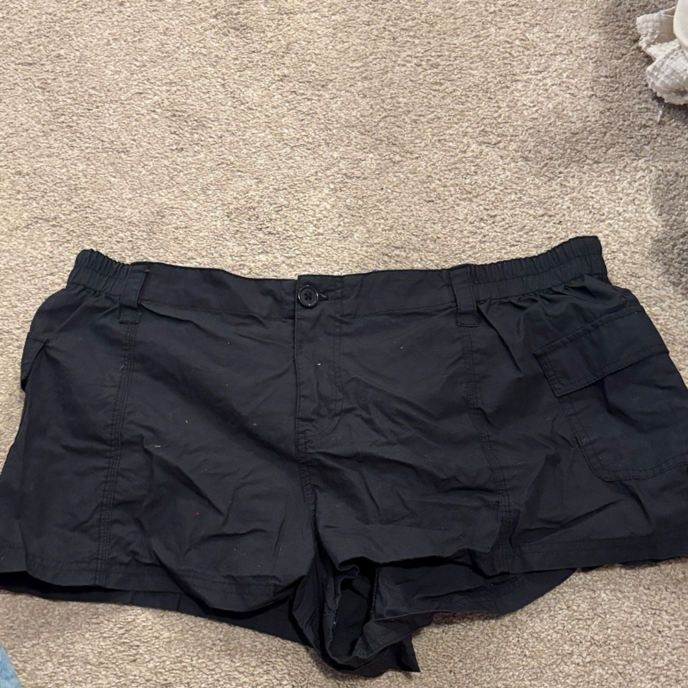 wild fable Black Women’s Casual Cargo Shorts